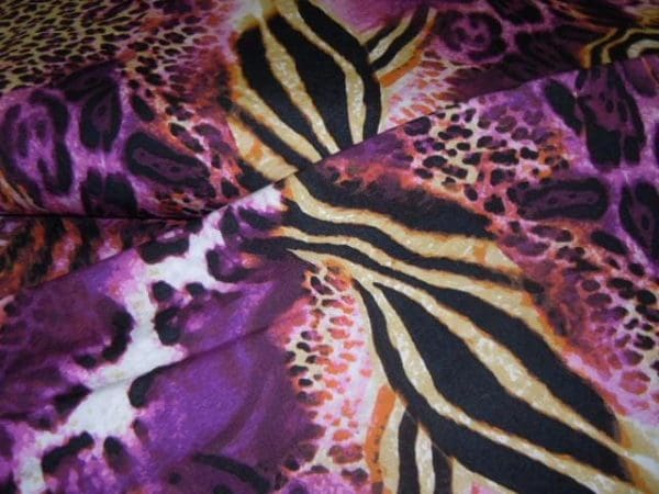 Tricot Jersey fantasie tijger rose