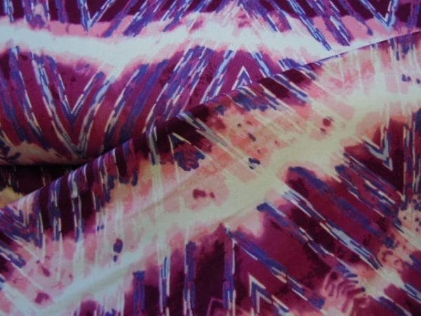 Tricot Jersey tie en dye rose