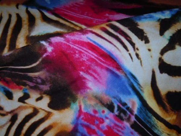 Tricot Jersey zebra fuchia