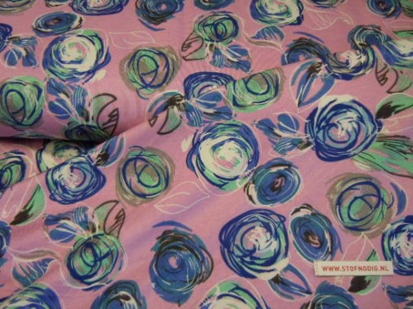 Tricot Jersey pioen rose