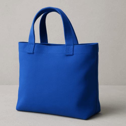 canvas kobalt blauw