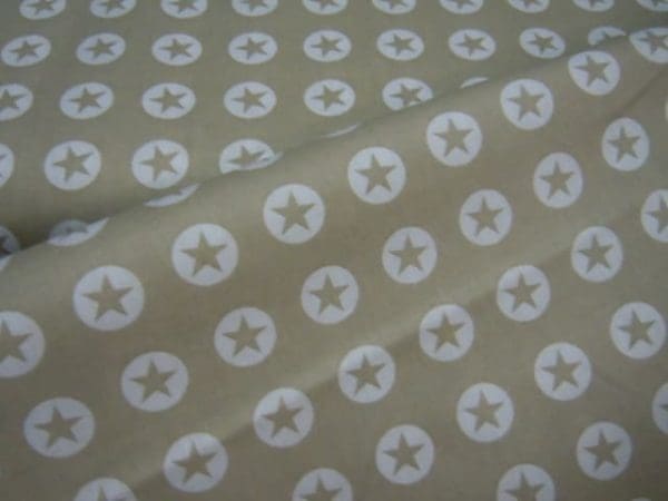 Katoentjes ster beige