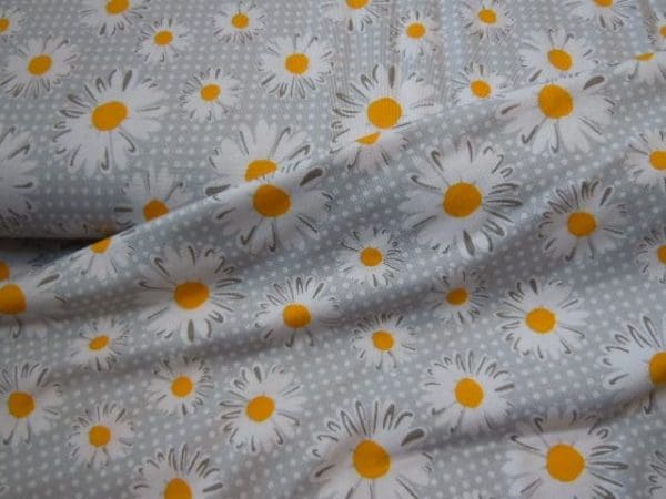 Tricot Jersey margriet grijs