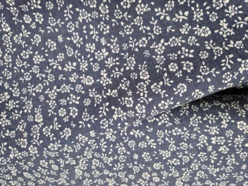 spijkerstof bloemdessin