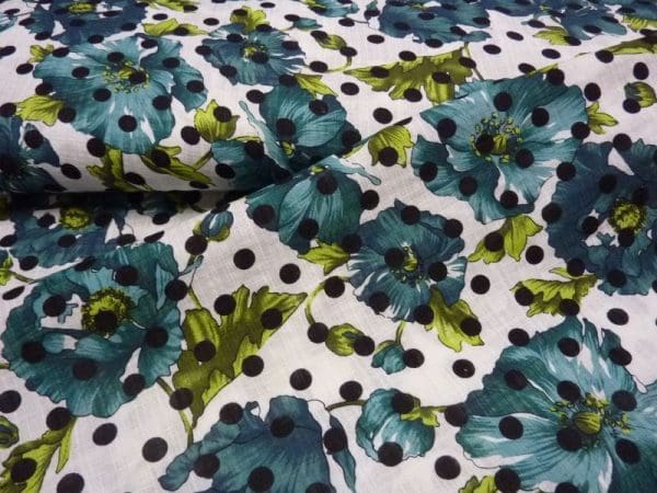 flower dot petrol