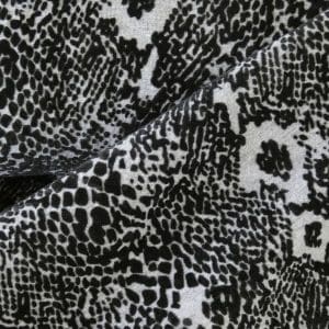 tricot slangenprint zwart grijs