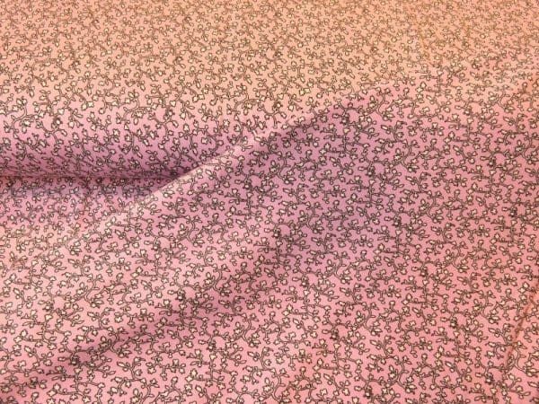 bedrukte tricot drywall roze
