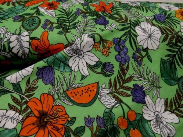 fruit garden groen pique jersey