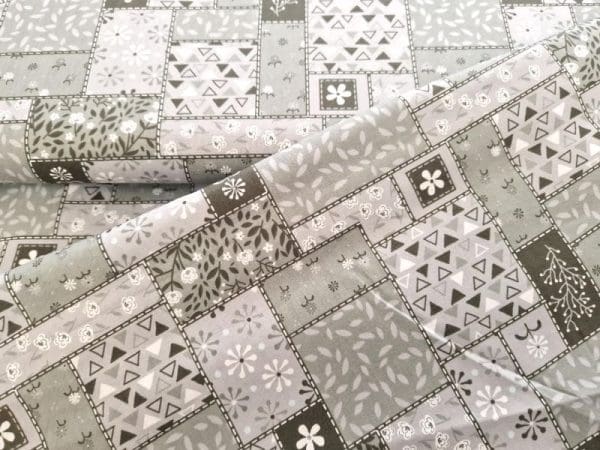 patchwork grijs