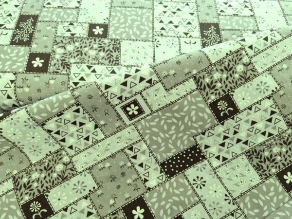 patchwork oud groen
