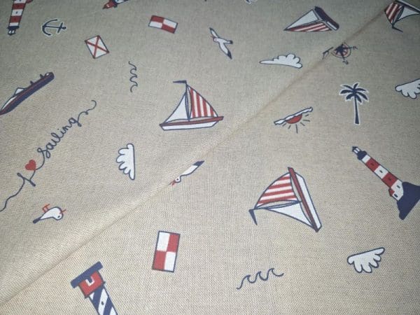 decoratiestof nautische print