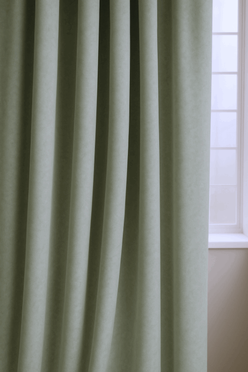 velours gordijn smaragd groen