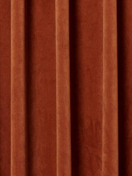 gordijn velours cognac