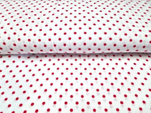 Viscose wit rood polkadot 2