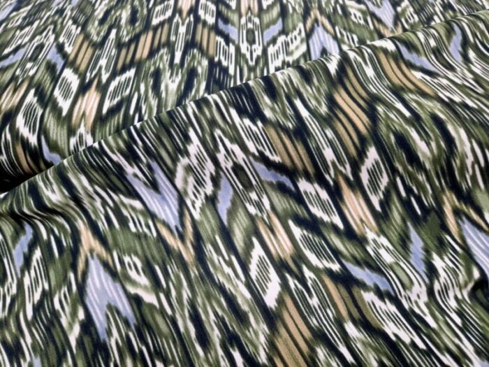 Travelstof ikat groen
