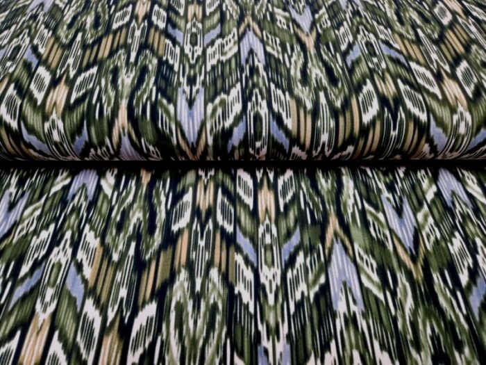 Travelstof ikat groen 2