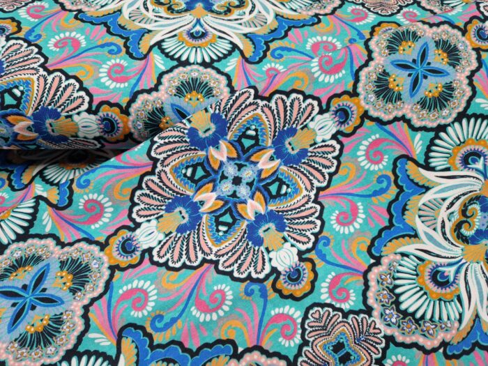 tricot tribal aqua