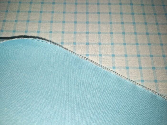 Ruitjes blok aqua wit
