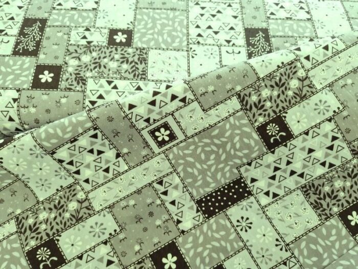 patchwork oud groen