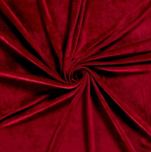 rood stretch fluweel
