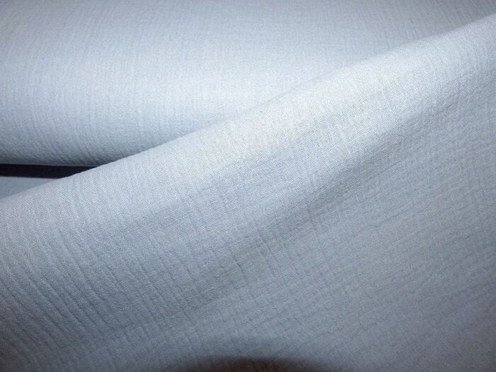 Mousseline licht oud blauw
