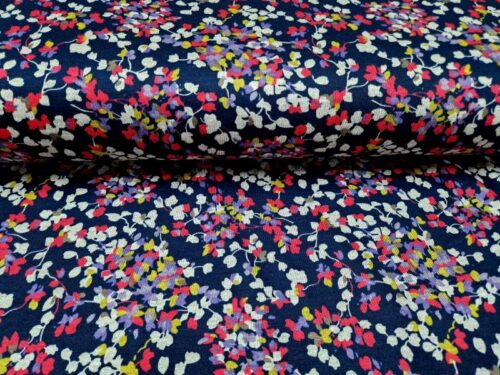 punta stof daisy donker blauw