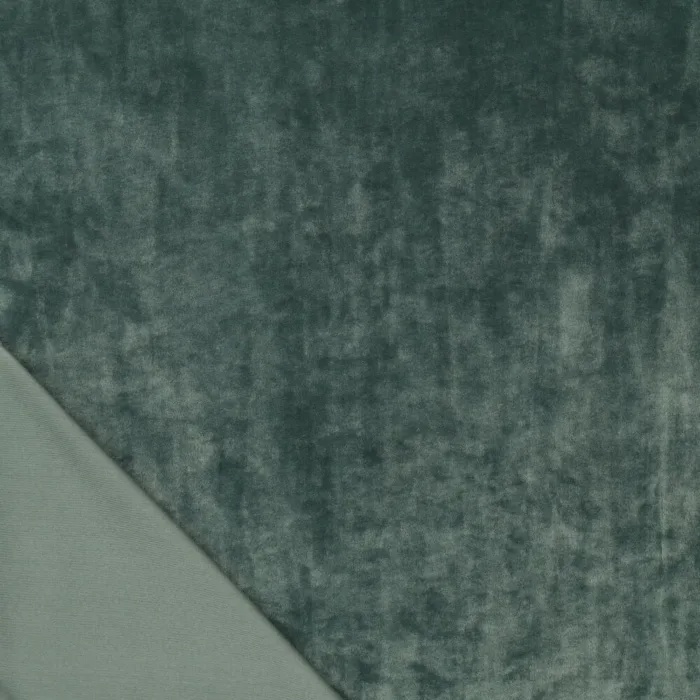 oud groen stretch fluweel