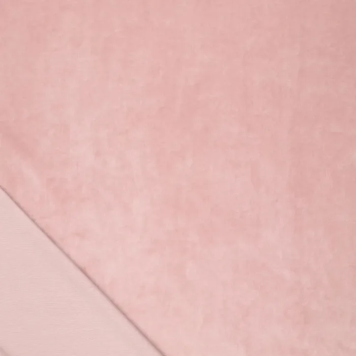 zacht oud roze stretch fluweel