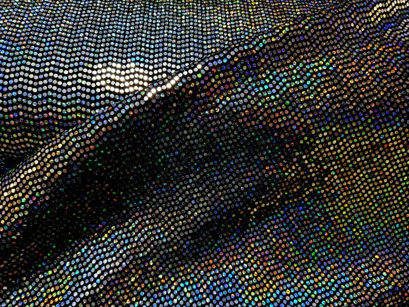 paillette stof zwart parelmoer