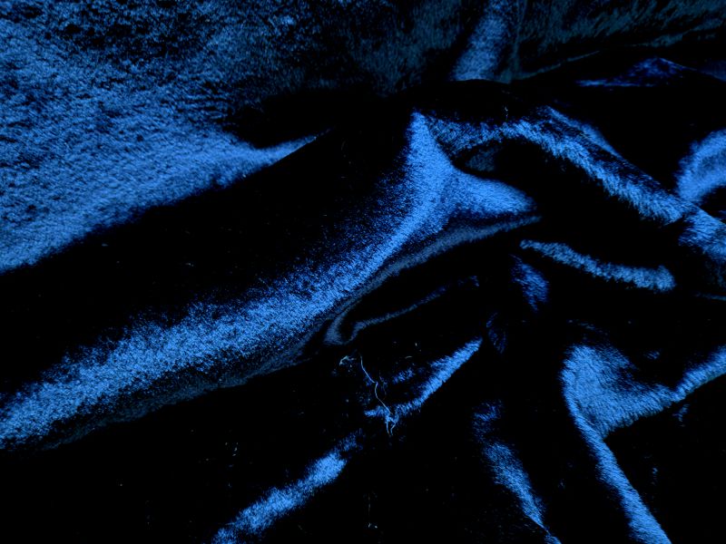 donker blauw kunstbont