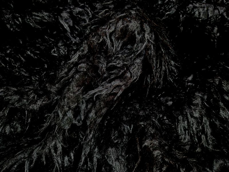 imitatiebont zwart plukje