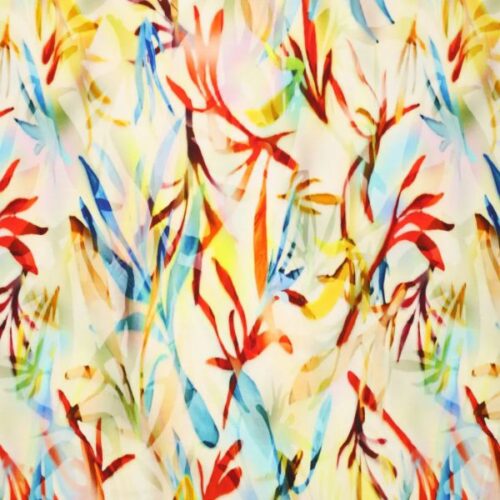 abstracte bladeren tricot