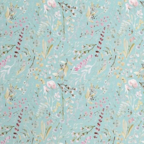 tricot fijn bloemetje mint