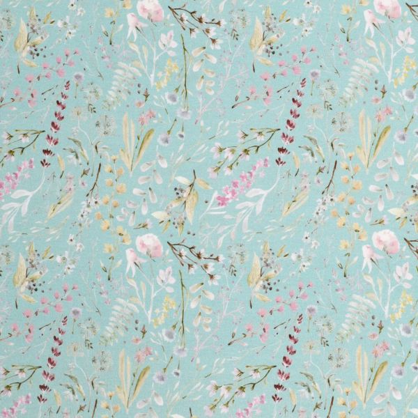 tricot fijn bloemetje mint