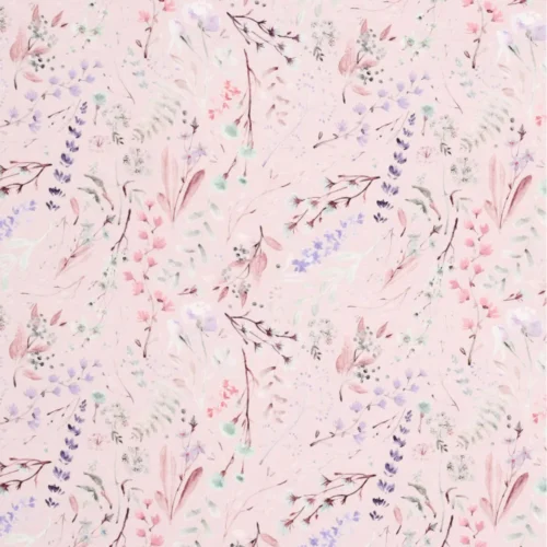 trocot fijn bloemetje roze