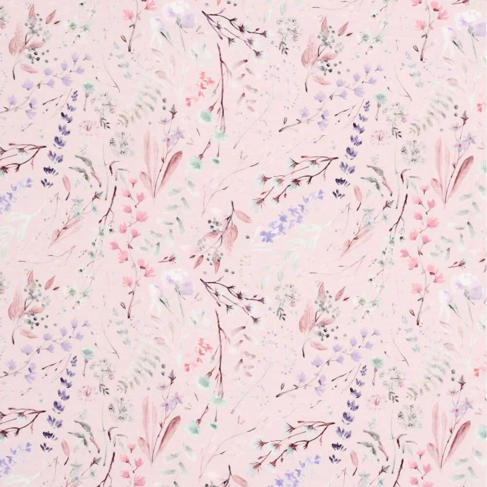 trocot fijn bloemetje roze