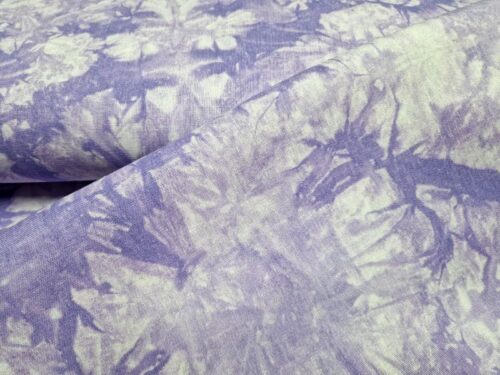 linnen botanische print lila