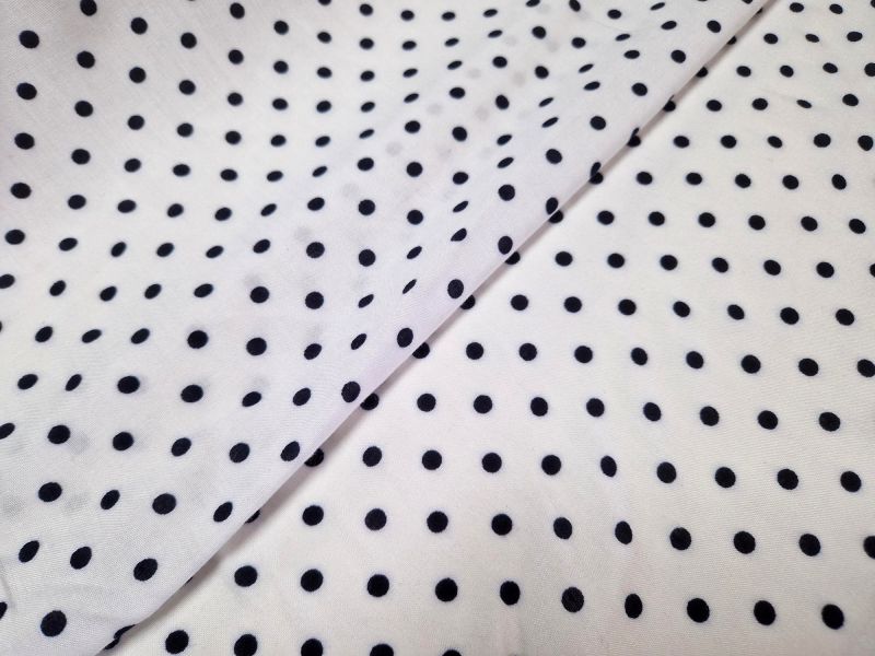 polkadot wit zwart