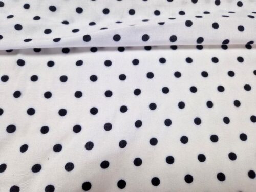 polka dot zwart wit