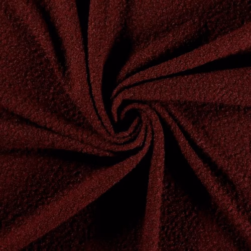 bordeaux rode bouclé stof