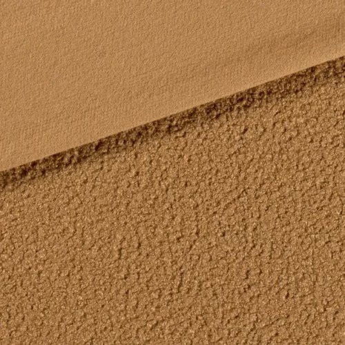 camel kleurige boucle stof